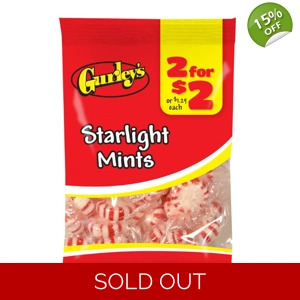 Gurley's Starlight Mints - 92g Bag - Hard-Boiled Peppermint Candies